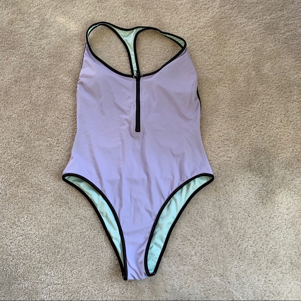 Victoria’s Secret One Piece Swim Suit Zip-Front